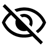 crossed out eye